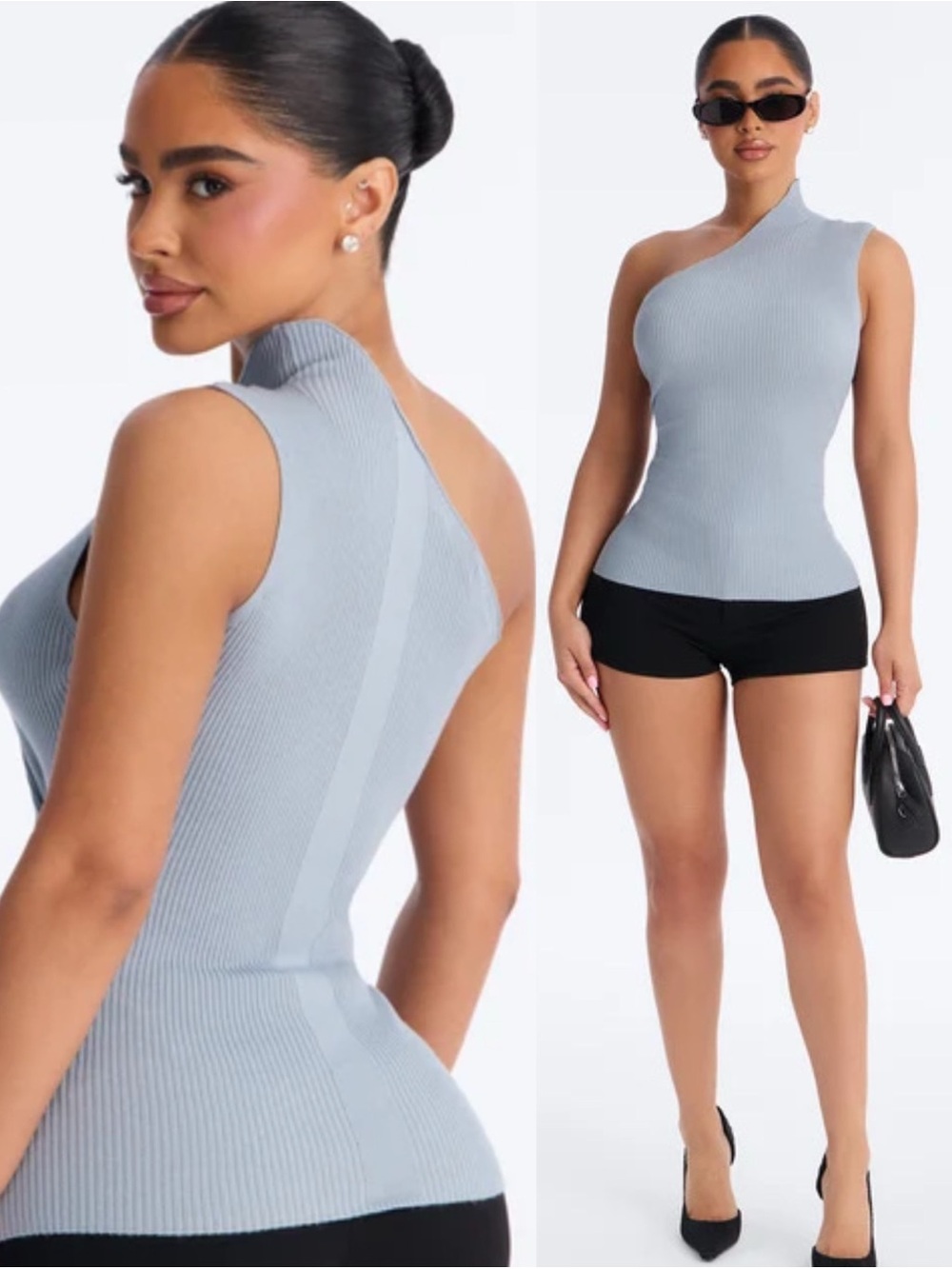 One Shoulder Sweater Top